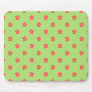 Delicate Floral Fabric Mouse Pad