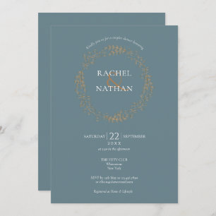 Delicate Floral Garland Couples Shower Invitation
