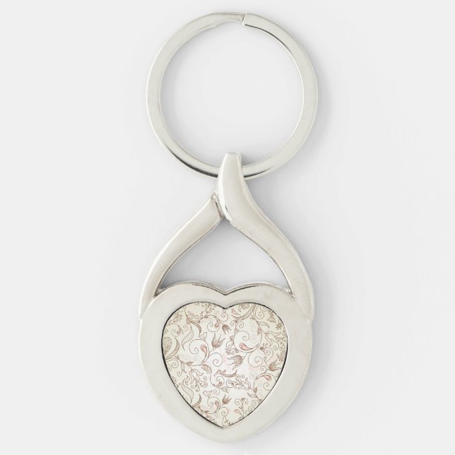 Delicate Floral Key Ring (Front)