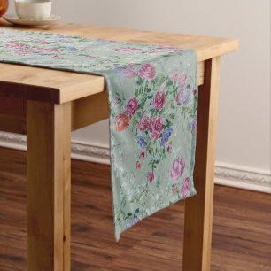 Delicate Floral Long Table Runner