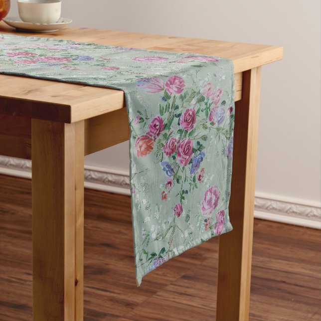 Delicate Floral Long Table Runner (In Situ)