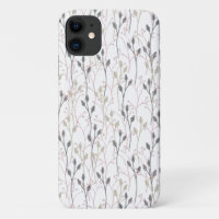 Delicate Floral Pattern in Soft Pastel Iphone Case