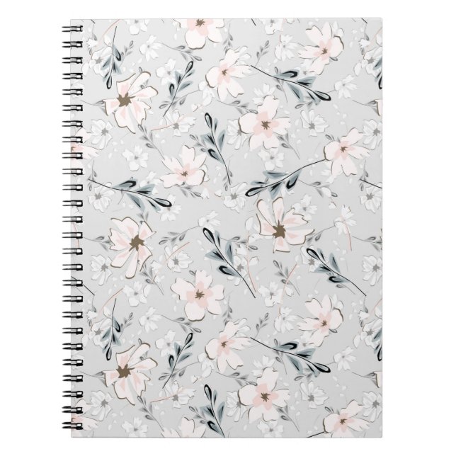 Delicate floral pattern.  notebook (Front)