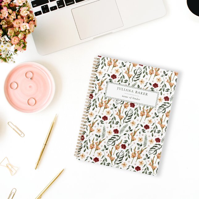 Delicate Floral Personalised Planner (Creator Uploaded)