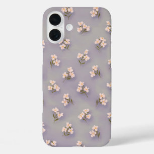 Delicate Floral Scatter iPhone 16 Plus Case