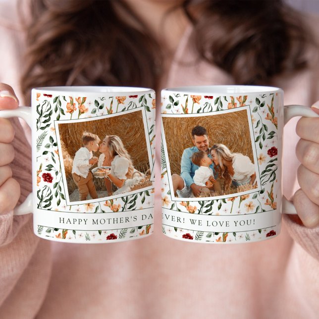 Delicate Floral Scrapbook Style Mother's Day Coffee Mug (Creator Uploaded)