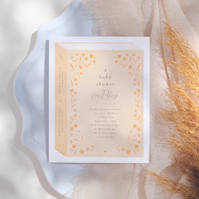 Delicate Floral Storybook Baby Shower Budget (Creator Uploaded)