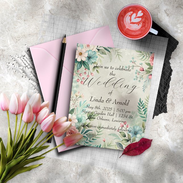 Delicate Florals II Invitation (Creator Uploaded)