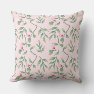 Delicate Florals Nosegay Pink Cushion