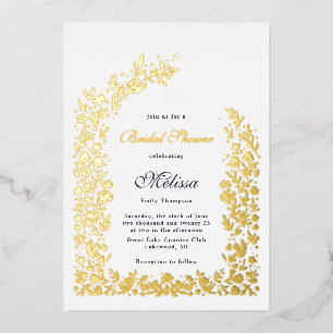 Delicate Flower Arch Bridal Shower Wedding