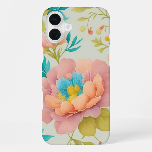 Delicate Flower Pattern- Treat Yourself or Gift It iPhone Case (Back)