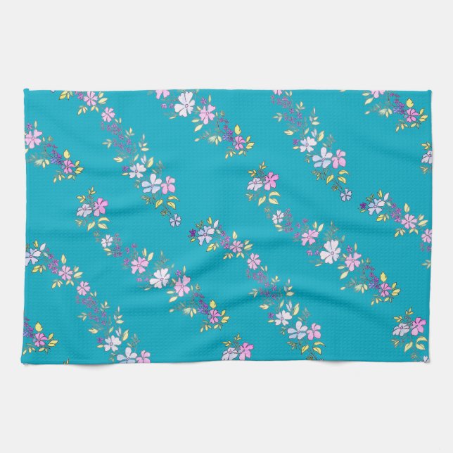 Delicate flowering branches  tea towel (Horizontal)