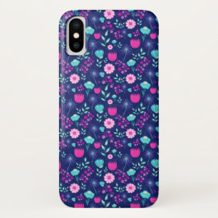 Delicate Flowers and Botanical Details iPhone X Case
