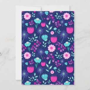 Delicate Flowers and Botanical Details Invitation