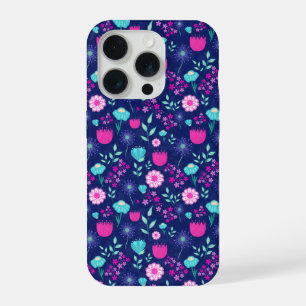 Delicate Flowers and Botanical Details iPhone 15 Pro Case