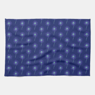 Delicate Flowers and Botanical Details Tea Towel