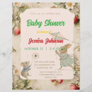 delicate flowers and leaves in Chinese style Invit Custom Letterhead