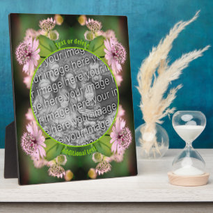 Delicate Flowers Create Your Own Photo Plaque