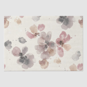 Delicate Flowers on White, by Natasha Us Tissue Paper