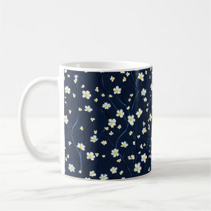 Delicate Flowers Pattern Coffee Mug