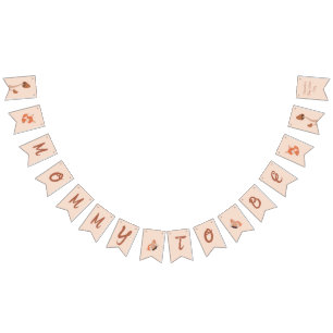 Delicate Forest-Themed Fox Baby Shower Party Bunting