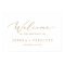 Delicate Gold Calligraphy Wedding Welcome