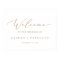 Delicate Gold Calligraphy Wedding Welcome