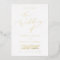Delicate Gold Foil Calligraphy The Wedding Of 