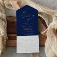 Delicate Gold | Navy Dinner and Cocktails Wedding