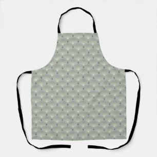 Delicate green and grey, art deco. apron