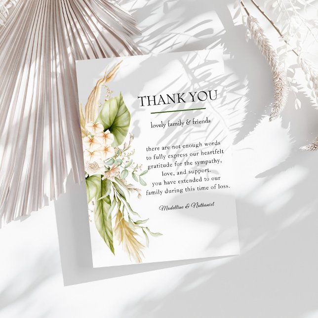 Delicate Green Wedding Thank You Template (Creator Uploaded)