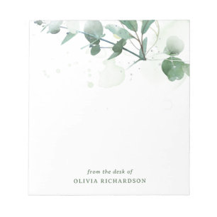 Delicate Greenery Notepad