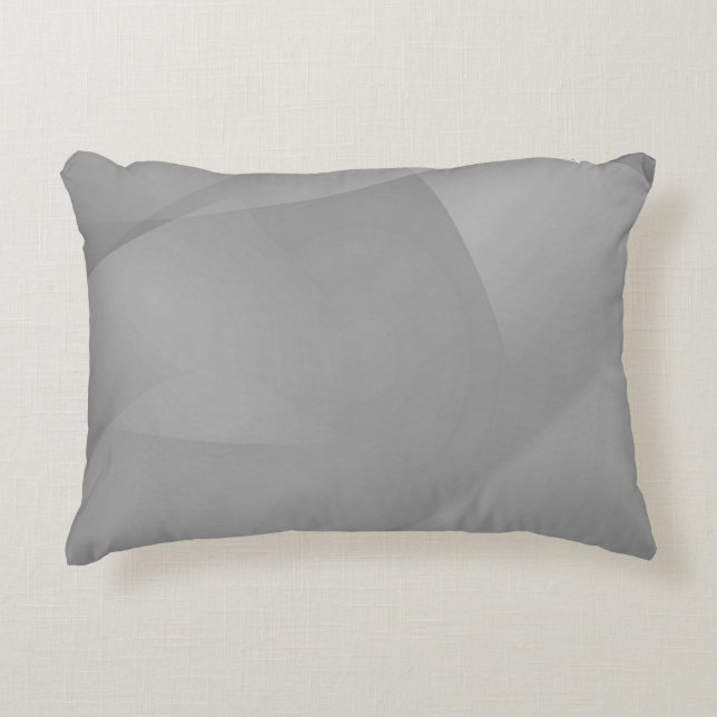 Delicate Grey Folds Decorative Cushion (Front)