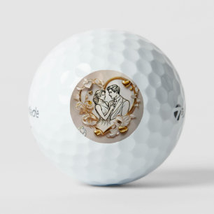 "Delicate Heart Touch" Golf Balls