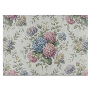 Delicate Hydrangea Flowers Cutting Board