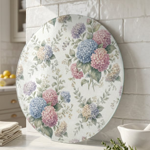 Delicate Hydrangea Flowers Cutting Board