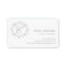 Delicate Initial Business Cards with Logo