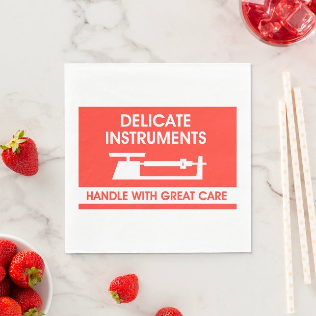 Delicate Instruments Sign Napkin (Creator Uploaded)