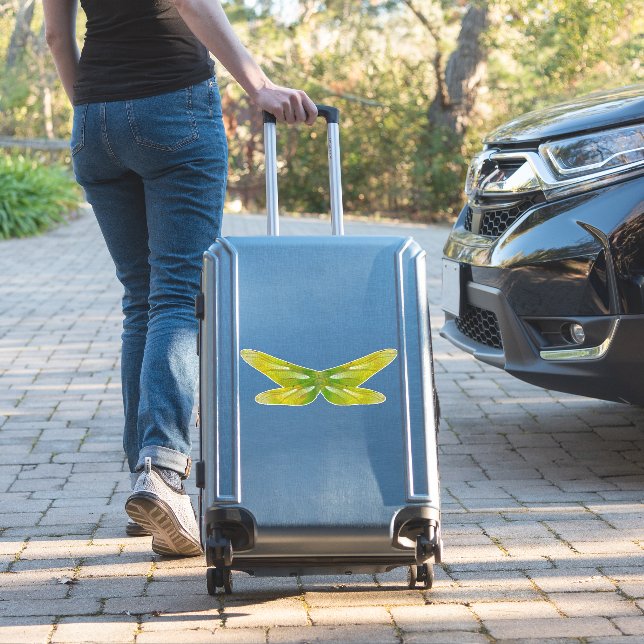 delicate iridescent emerald dragonfly wings (Suitcase Insitu)