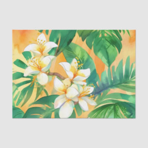 Delicate Jasmine Flowers Tissue Paper