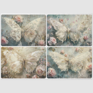 Delicate Lace Butterflies Tissue Paper
