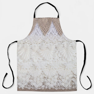 Delicate Lace Cloth Texture Background Apron