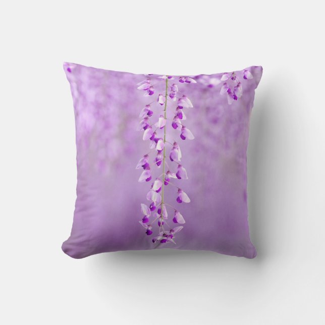 Delicate Lavender Fowers Pillow (Front)