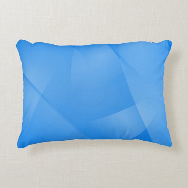 Delicate Layers of Blue Decorative Cushion (Front)