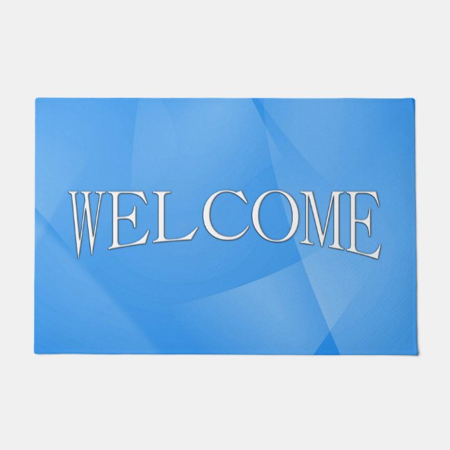 Delicate Layers of Blue Doormat (Front)