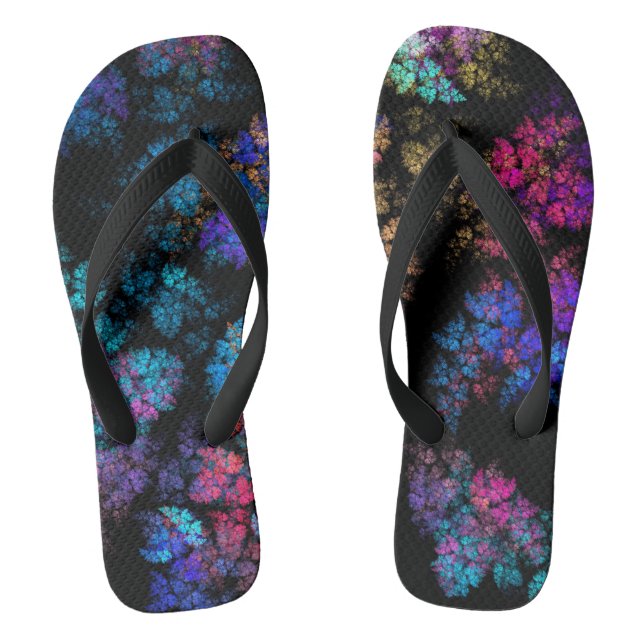 Delicate leaf ornaments - fractal thongs (Footbed)