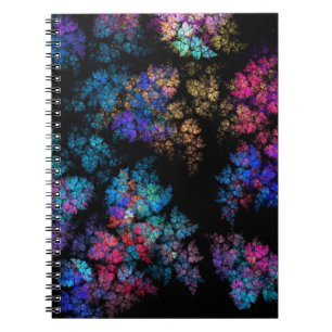 Delicate leaf ornaments notebook