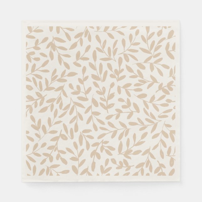 Delicate Leafy Branch Napkin (Front)