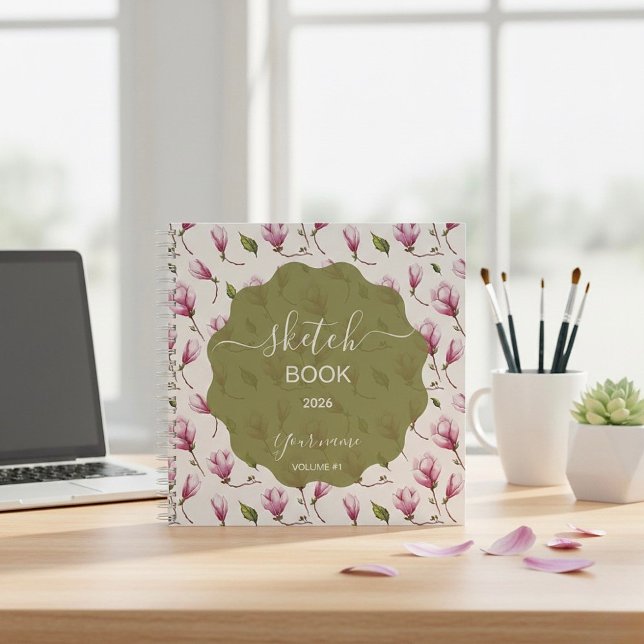 Delicate Magnolia Blossom Notebook (Creator Uploaded)