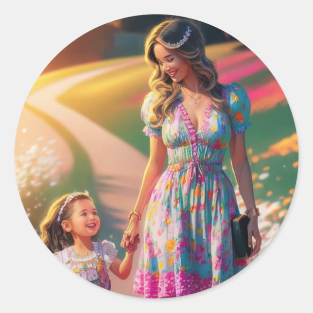 Delicate Memory Classic Round Sticker (Front)